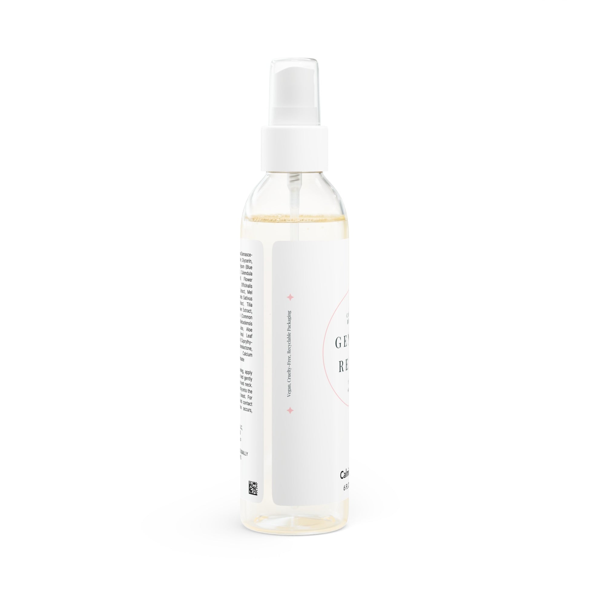 Gentle Relief Toner in recyclable packaging, designed to soothe and balance sensitive skin, featuring natural extracts and a hydrating formula.